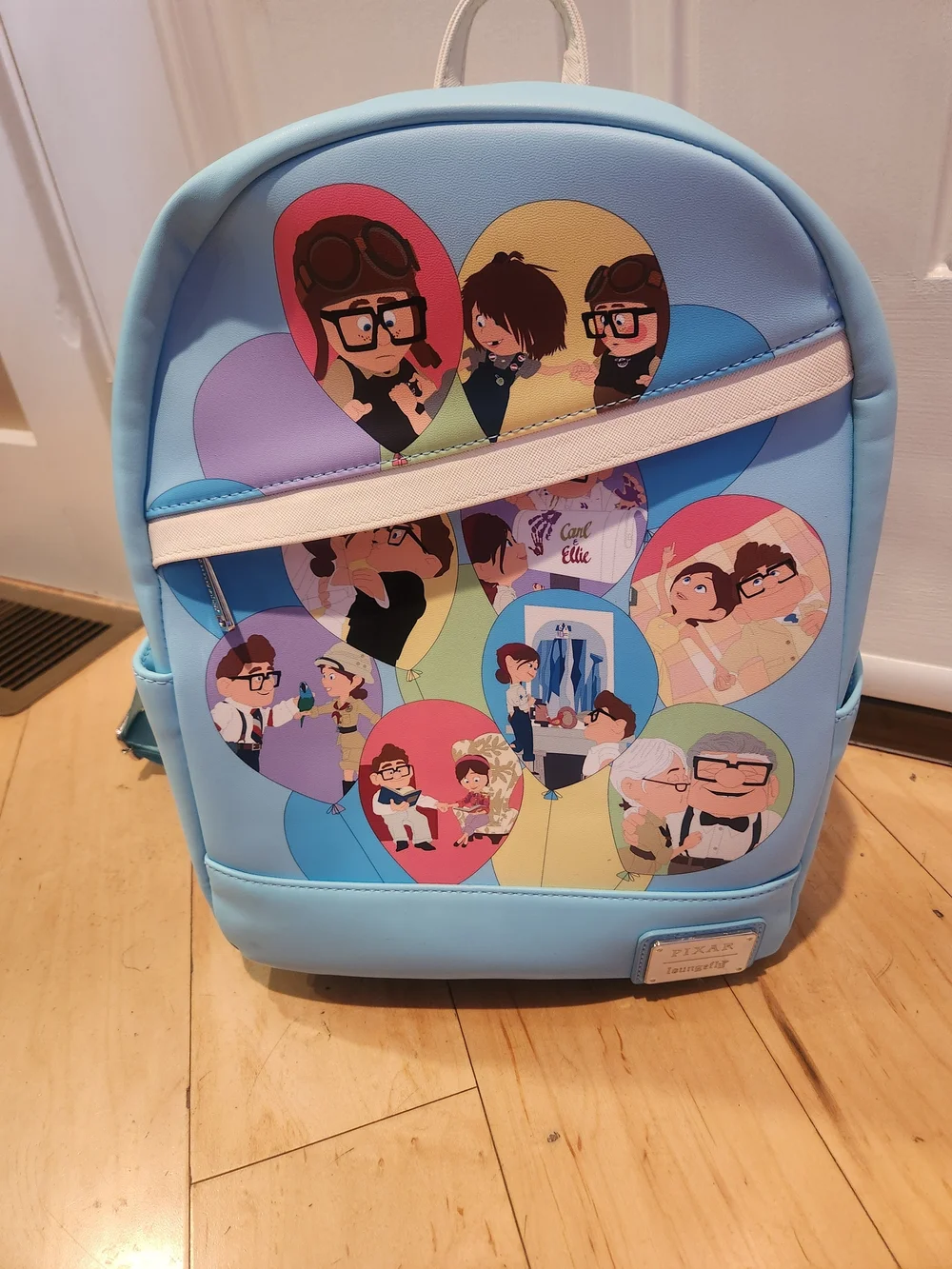 Loungefly Light Blue Pixar Balloon Up Backpack